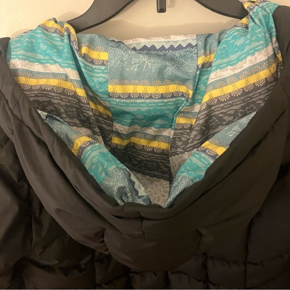 Patagonia Girls Black Long Down Puffer Parka  with Hood Large (12) - Picture 9 of 13